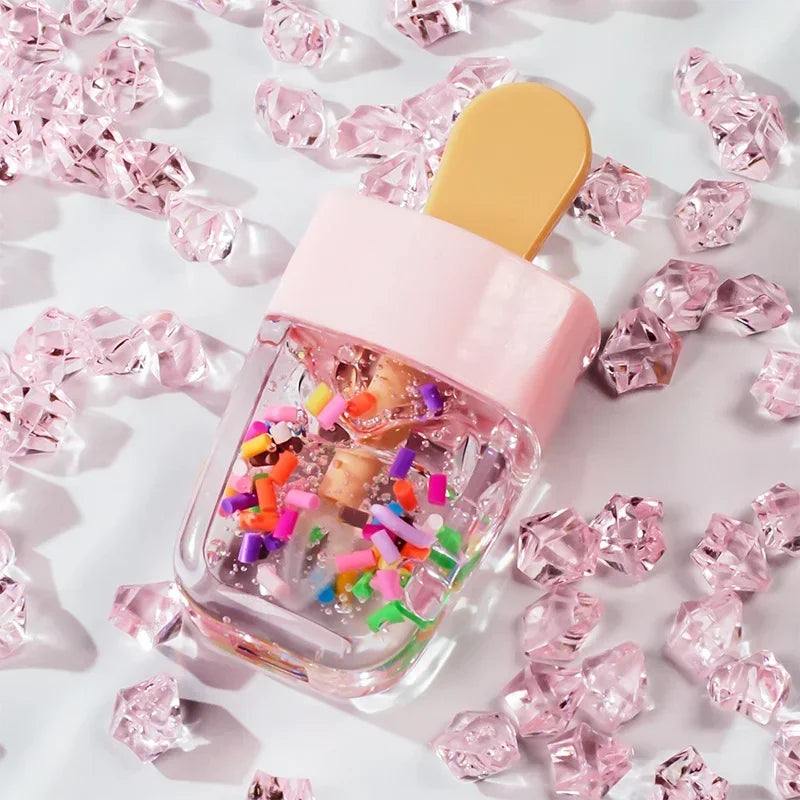 Ice Cream Shape Lip Glaze Glitter Liquid Lipstick Long Lasting Waterproof Moisturizing Lip Gloss Cute Lip Oil Lips Care HIP