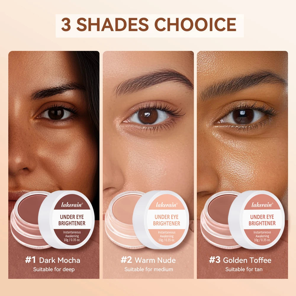 Under Eye Brightener Conceal & Brighten Dark Circles Nourishes The Skin Corrects Brightens Dark Nude Tan Colors Concealer Makeup HIP