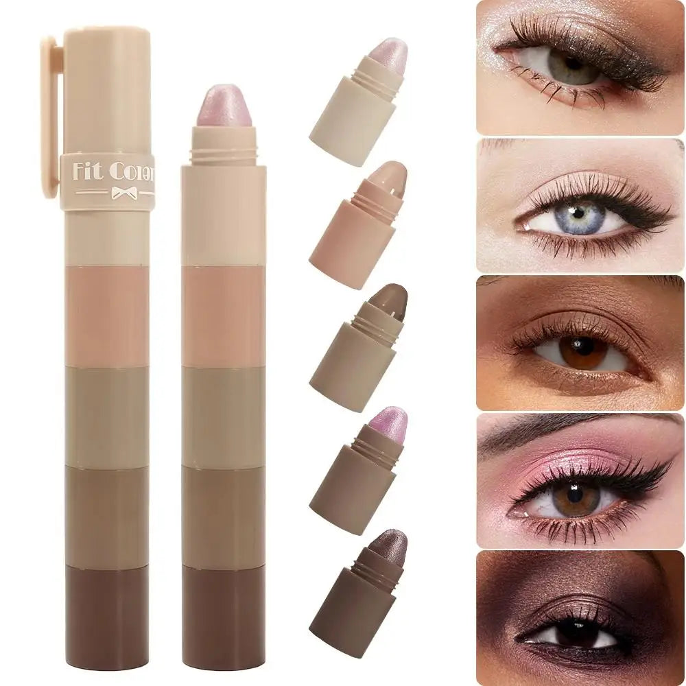 5-in-1 Waterproof Shimmer Eyeshadow Stick | Pearl Glitter Pen Eyeshadow Stick HIP