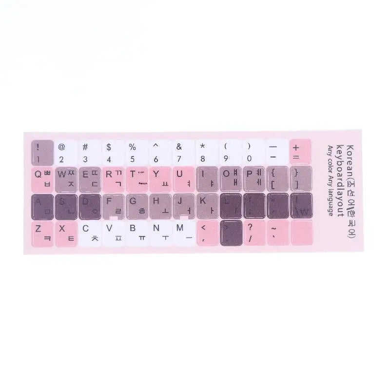 Japanese & Korean Keyboard Stickers – DIY Decals 1/3 Sheets Keyboard Stickers HIP Korean B 1pcs