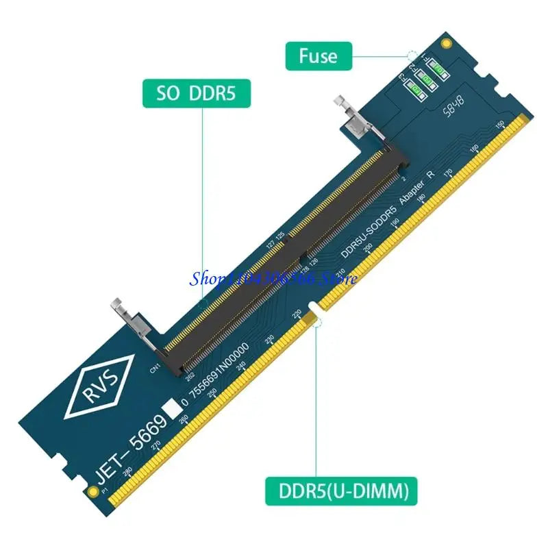 SO DDR5 to DDR5 U DIMM Adapter Module – 6-Layer PCB Test Board Memory Adapter Module HIP