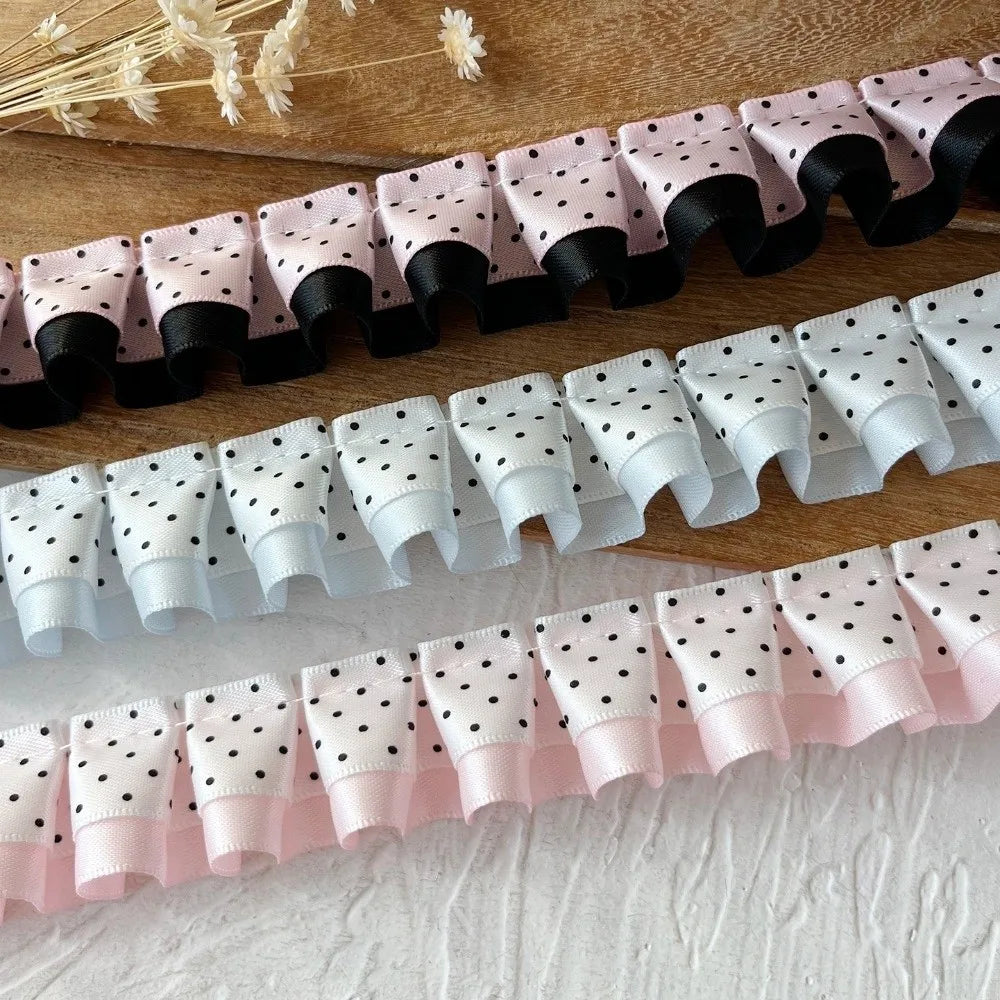 2M Pleated Ribbon Ruffle Trim – DIY Sewing Lolita Craft Ribbon Sewing Trim HIP