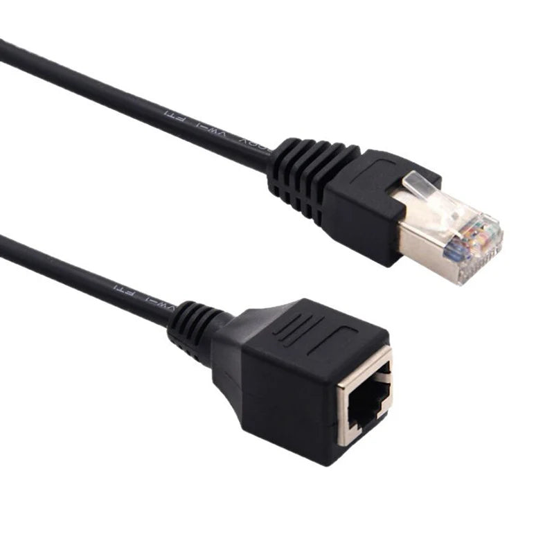 RJ45 CAT5e Network Extension Cable – Male to Female LAN Adapter Network Cable Adapter HIP