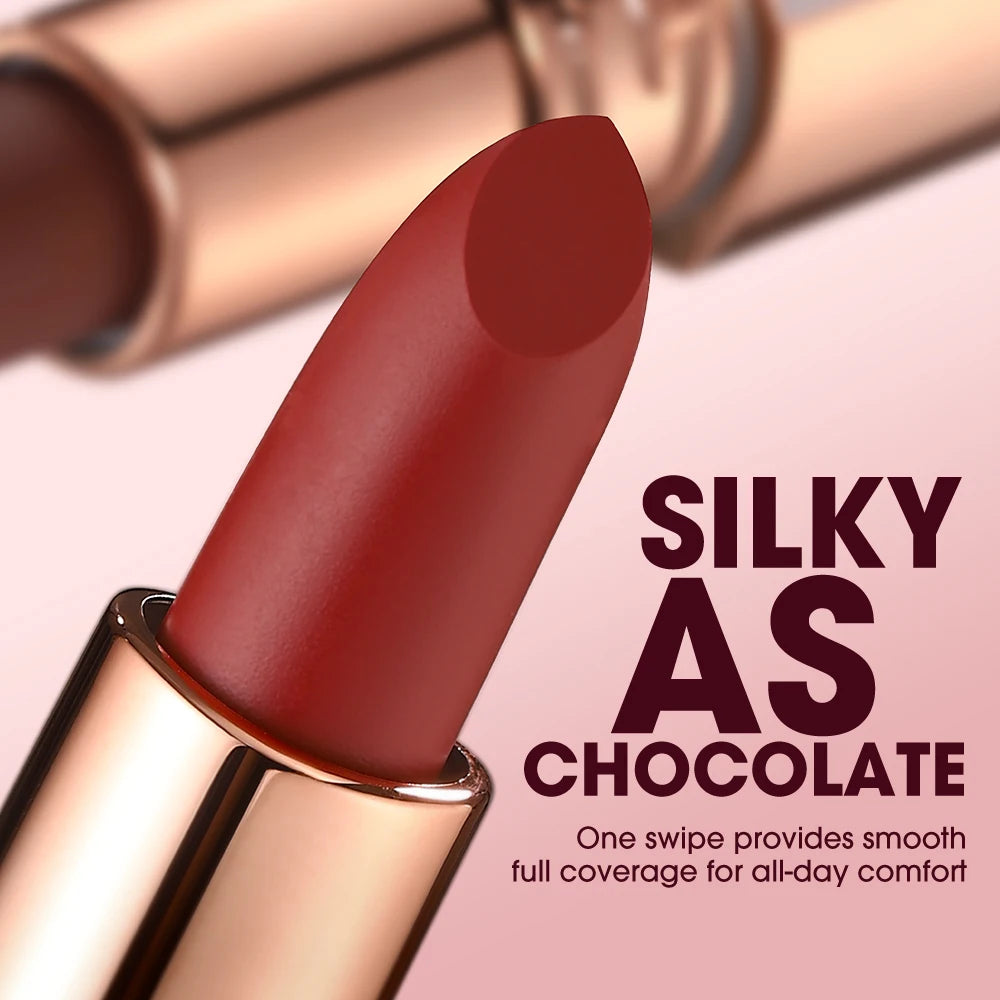 O.TWO.O Matte Lipstick Lip Tint 8 Colors Waterproof Long Lasting Non-stick Cup Sexy Highly Pigmented Velvet Lip Sticks Lip Stain HIP
