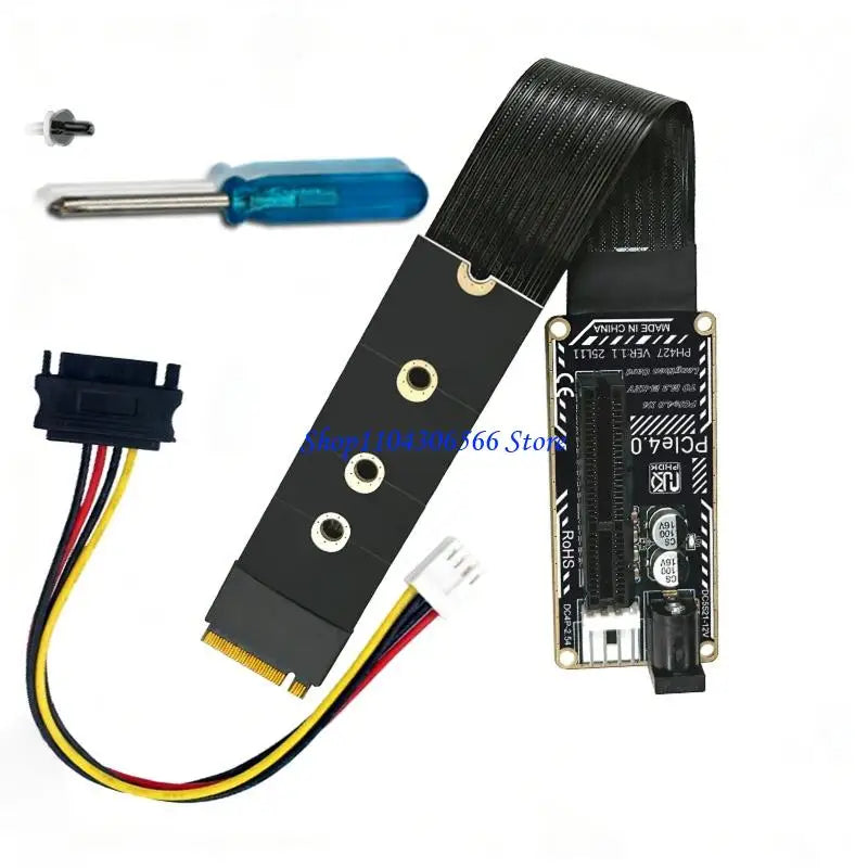 PCIe 4.0 to M.2 NVMe Flexible Extension Cable | 2230–2280 NVMe Extension Cable HIP