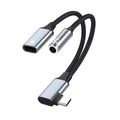 USB-C to 3.5mm Audio + Charging Adapter – 2-in-1 DAC Cable USB-C Audio Adapter HIP TypeC 3.5mm