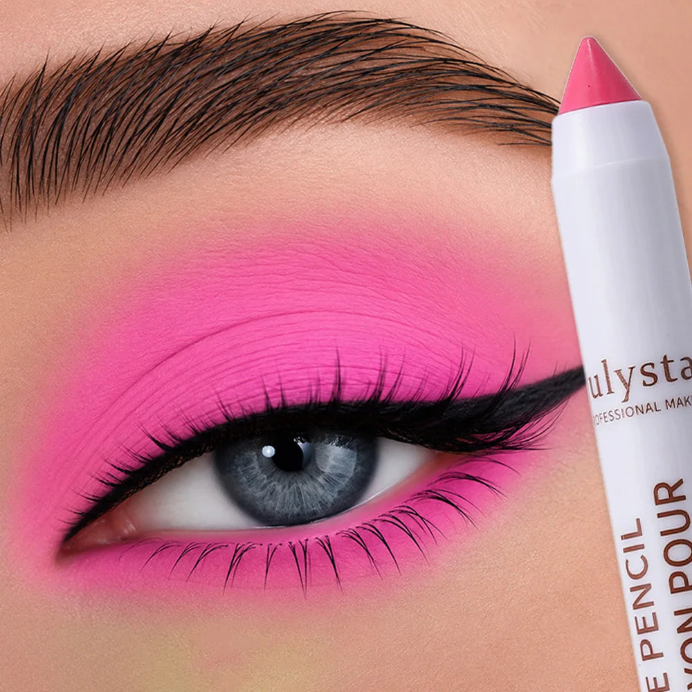 Pearly Eyeshadow Highlighter Stick Pencil Waterproof Glitter Matte High Pigment Eyelid Under Crease Eye Shadow Painted Makeup HIP A10