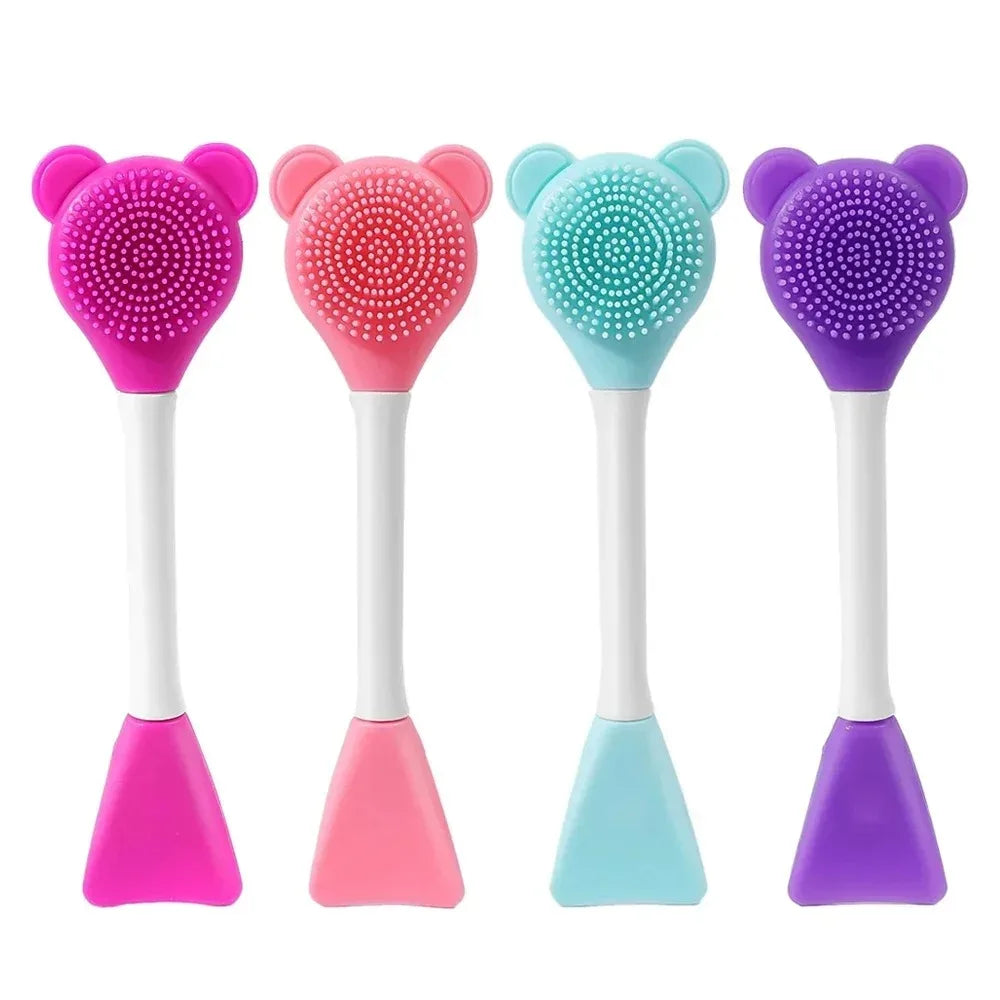 Silicone 2-in-1 Facial Cleansing & Mask Brush | Exfoliating Facial Cleansing Brush HIP C717-Mix-4pcs