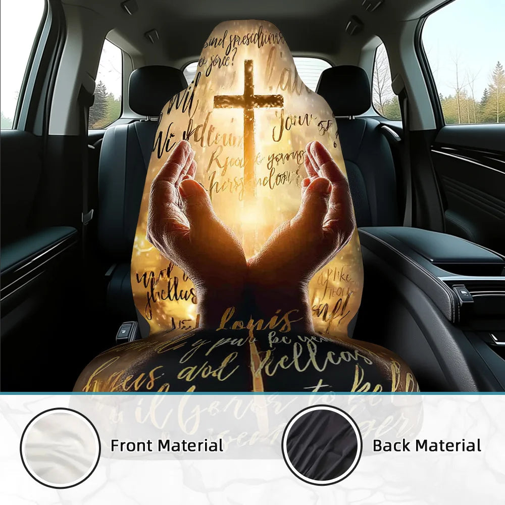 Prayer Hands Art Print Car Seat Covers – Set of 2 Car Seat Covers HIP