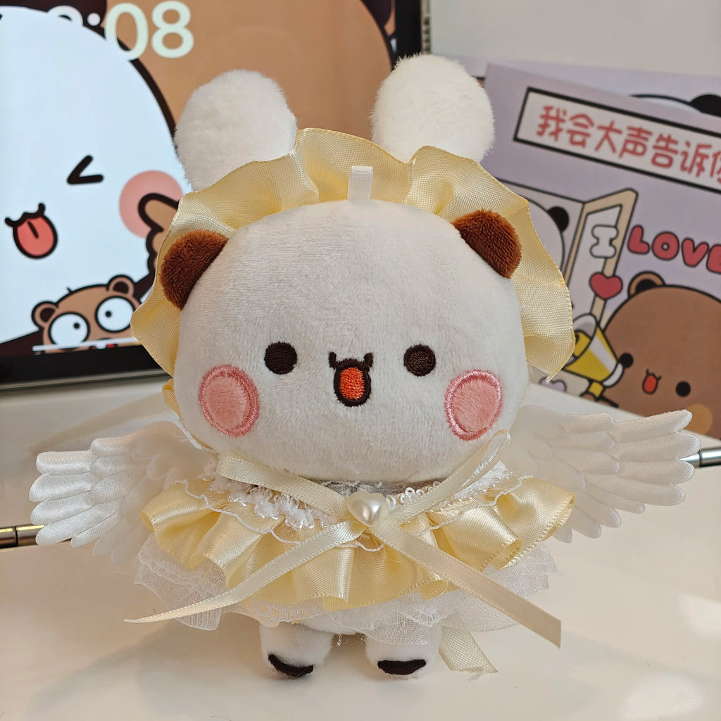 Bubu & Dudu 12cm Panda Plush Pendant Doll | Outfit Change