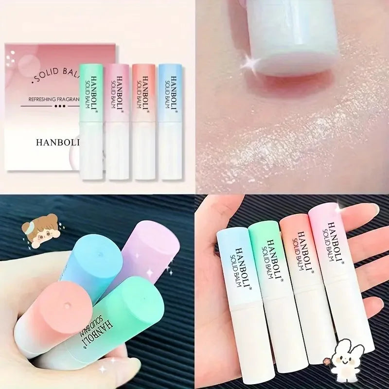 4-Pack Solid Perfume Sticks – Portable Long-Lasting Fragrance Solid Perfume Set HIP