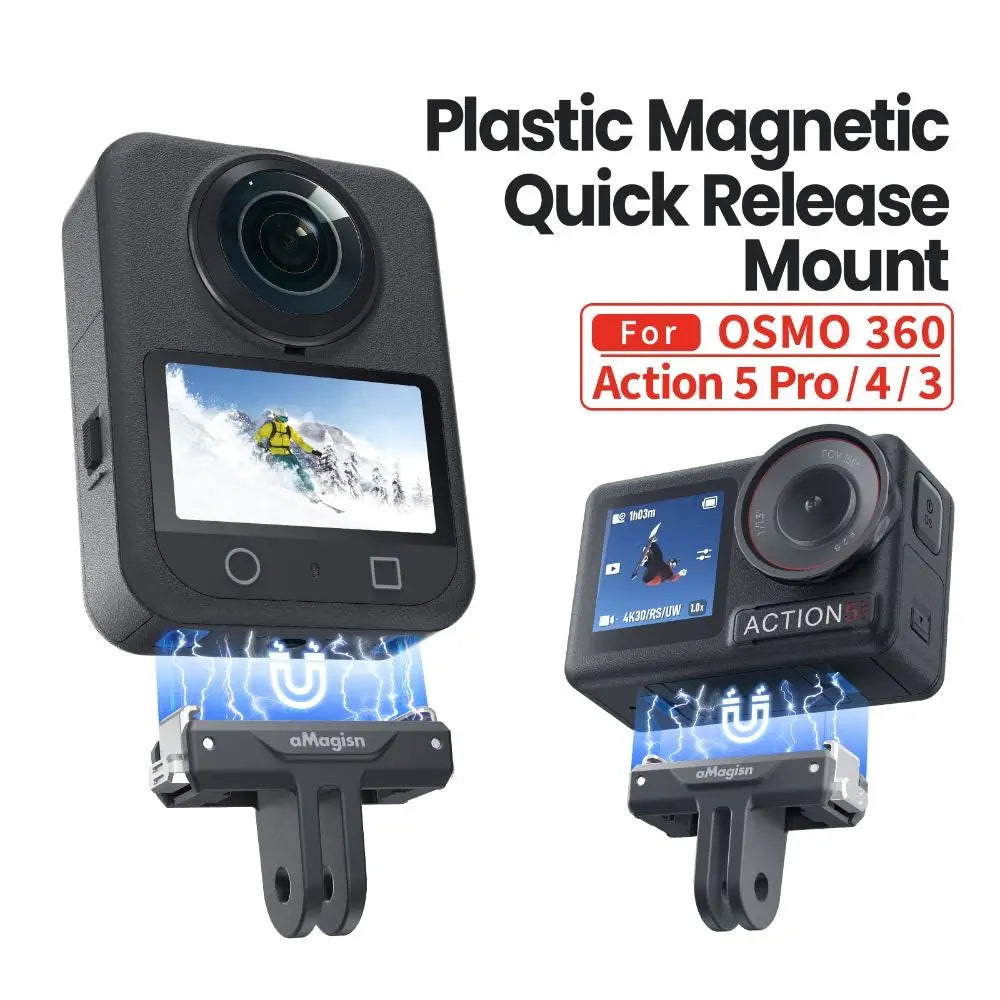 Magnetic Quick-Release Mount Adapter for DJI Osmo Action 3 4 5 Pro Camera Mount Adapter HIP