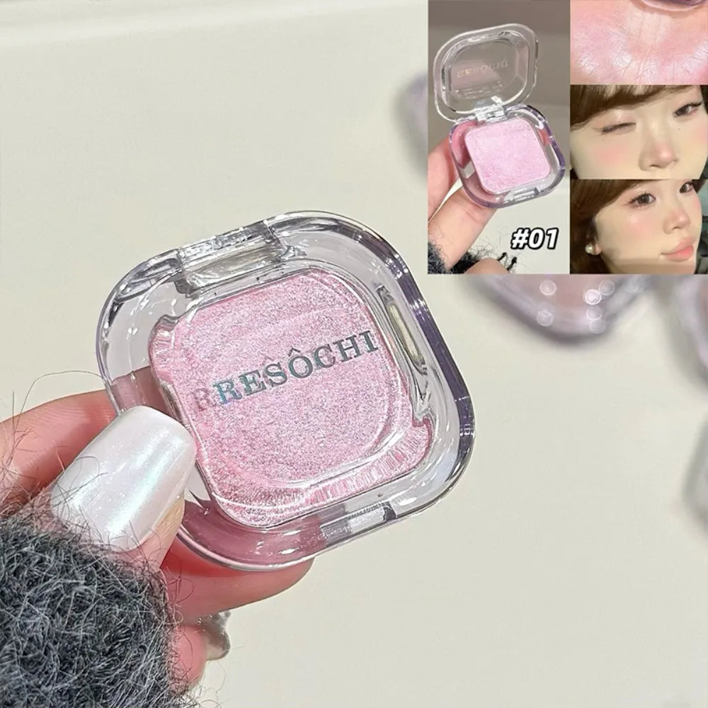 Highlighter Powder Palette Glitter Face Contour Brighten Makeup Shimmer Illuminate Eyeshadow Brightening Skin High Gloss Powder HIP