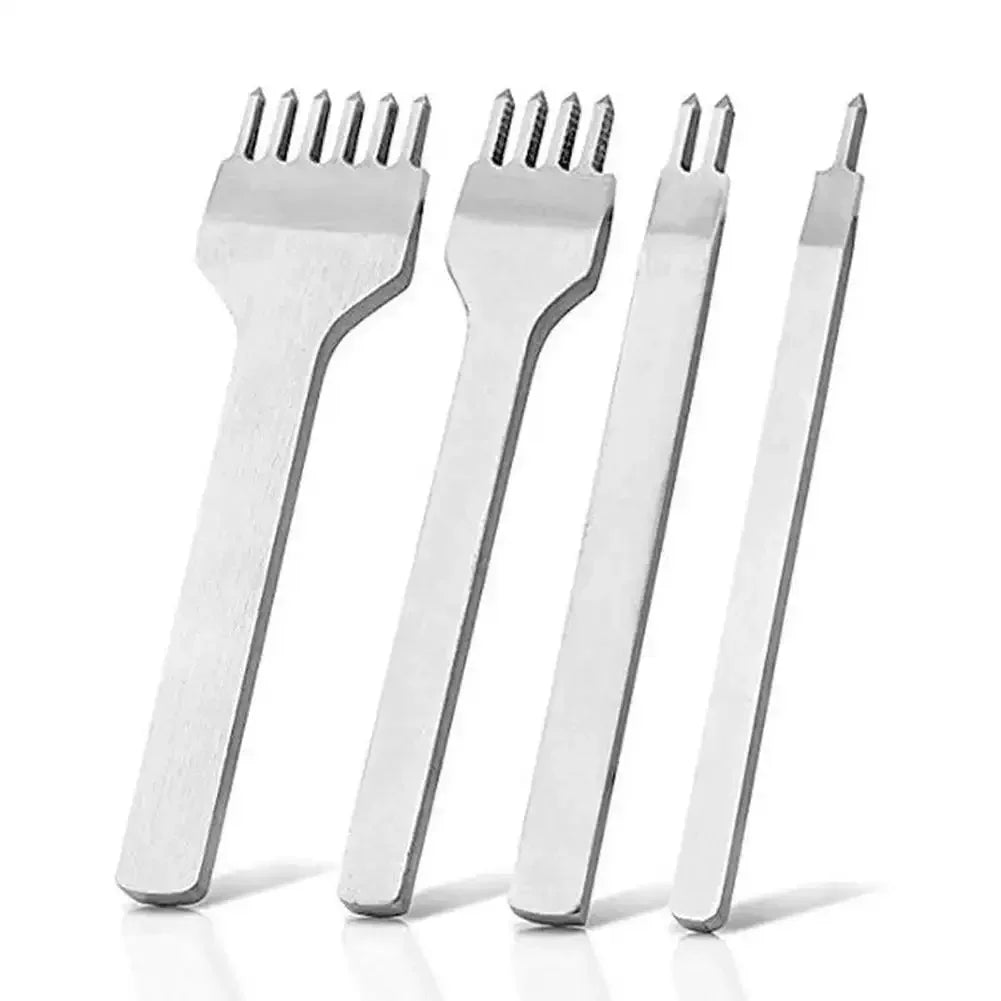 DIY Leather Craft Punching Hole Tools Leather Stitching Sewing Punches 1+2+4+6 Leather Craft Spacing Punch Accessories 3/4/5/6mm HIP