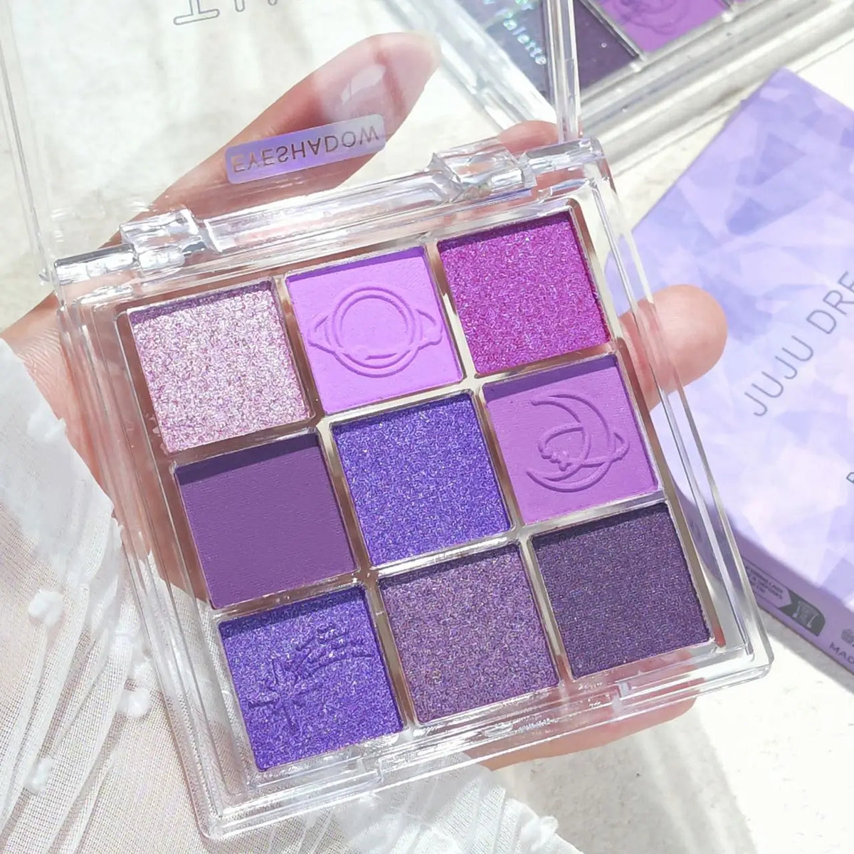 Purple Tassel 9-Shade Eyeshadow Palette – Smoky Violet Eyeshadow Palette HIP