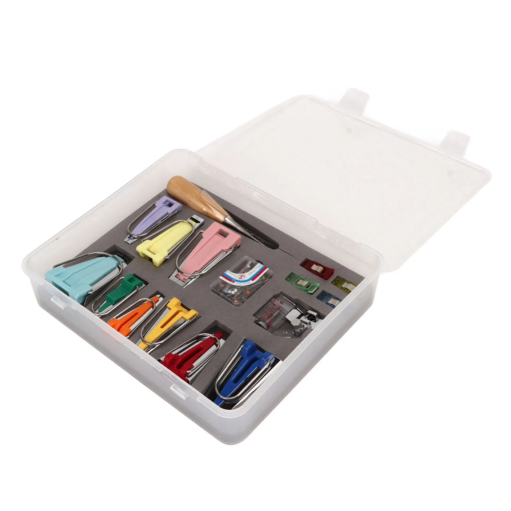 Sew Bias Tape Maker Kit with Snap On Binder Foot 9 Bias Tape Makers Quilt Awl Bias Tape Maker Machine HIP