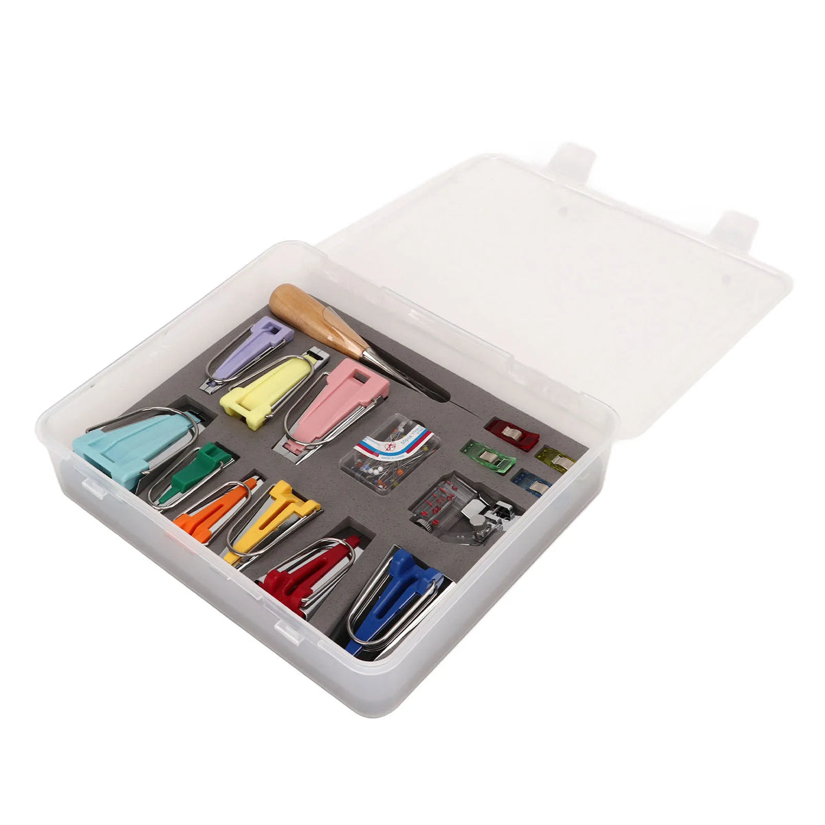 Sew Bias Tape Maker Kit with Snap On Binder Foot 9 Bias Tape Makers Quilt Awl Bias Tape Maker Machine HIP