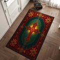 Luxury Red & Gold Cross Prayer Rug – Church & Home Décor Religious Area Rug HIP 5 120x160cm-Felt