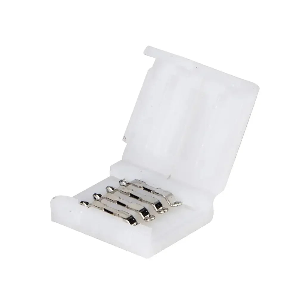 10-20PCS 4pin LED Strip Connector Solderless Strip Light to Copper Electrical Connector For SMD 5050 RGB Strip to Wire Terminal HIP