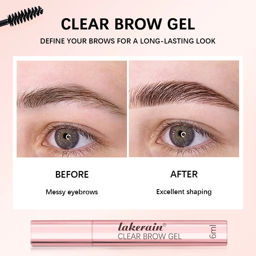 Clear Eyebrow Setting Gel Waterproof & Sweatproof Brow Coat Long-Lasting Non-Fading Transparent Brow Grooming Makeup HIP