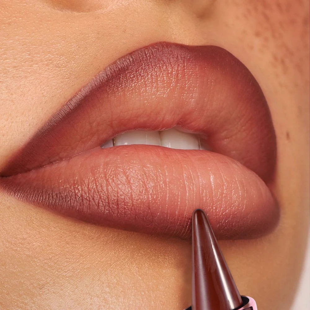 Lip Gloss & Lip Liner Set Long Lasting HydratingLip Gloss Lip Stain Contour for Every Makeup Style Women Lip Cosmetics Kit HIP