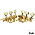 6-Piece Guitar Locking Tuners – Silver, Gold & Black Guitar Locking Tuners HIP Gold-6L