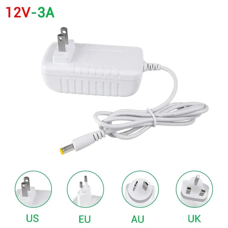 AC 100-240V to DC 12V 24V 1A 2A 3A LED Driver Transformer 12 Volt Switching Power Supply Adapter Converter Charger For LED Strip HIP