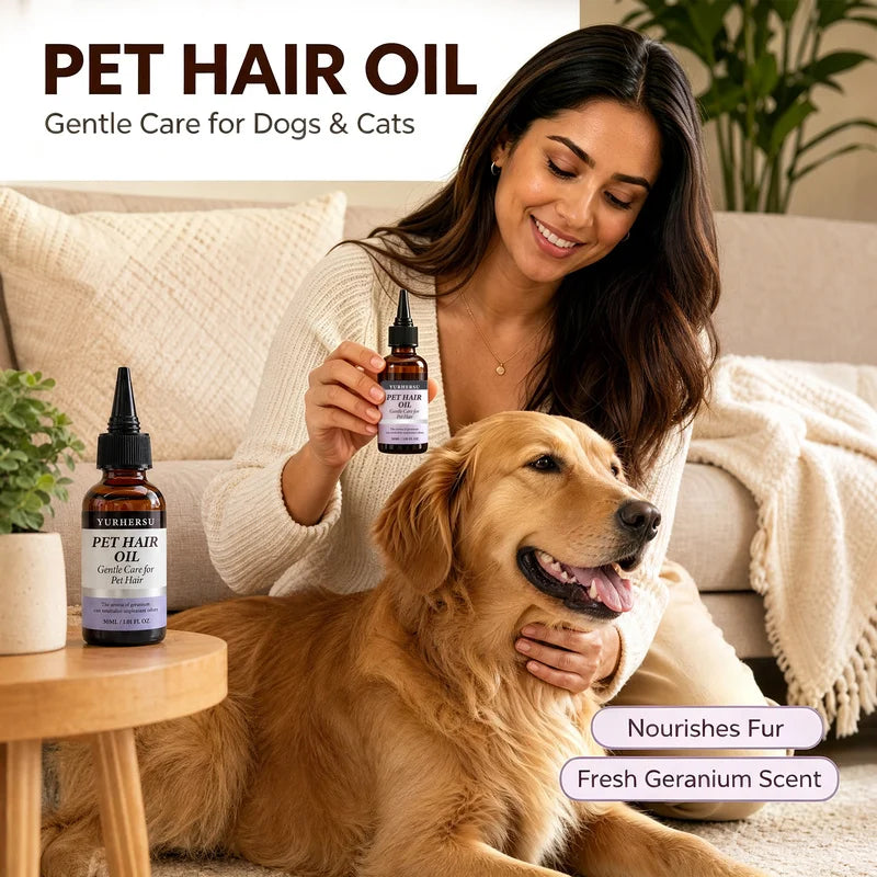 Pet Fur & Coat Oil – Detangling, Shine & Sensitive Skin Pet Coat Oil HIP