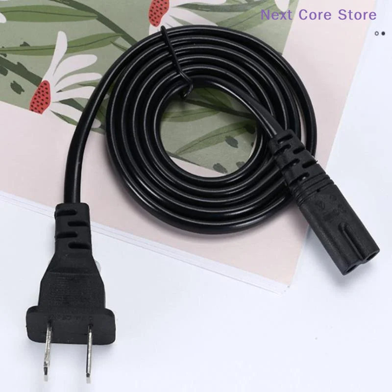 2-Pin US Plug Power Cable – 2 Prong Cord for Laptop & TV Power Cable HIP