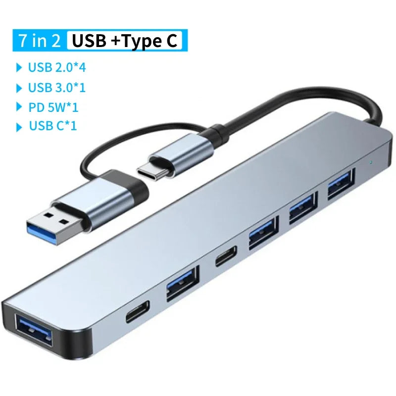 USB-C Multiport Hub Docking Station – SD, Audio & USB 3.0 USB-C Docking Hub HIP 7 in 2 PD China Mainland