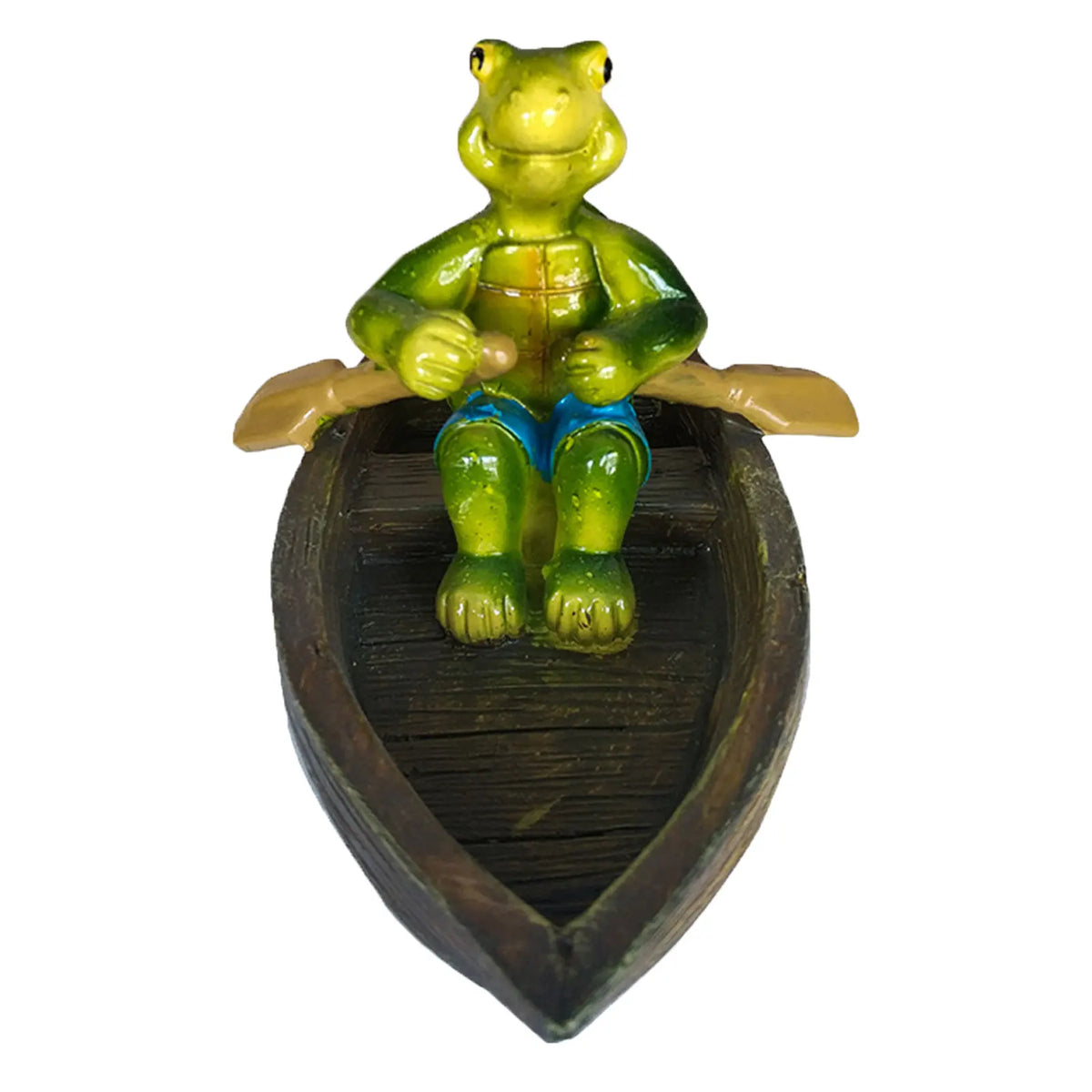 Garden courtyard water fun floating ornament pool simulation animal decoration pond frog series 14 * 13 * 9.5cm HIP Ivory