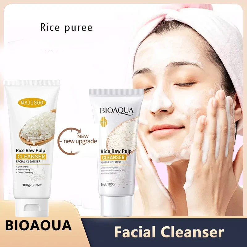 Rice Raw Pulp Brightening Facial Cleanser – Moisturizing Foam Facial Cleanser HIP Default Title