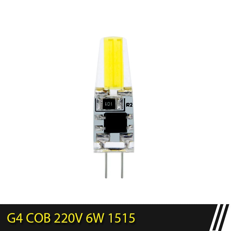 G4 G9 E14 COB LED Dimmable Bulb 6W 9W – Halogen Replacement LED Spotlight Bulb HIP G4 220V 6W Cold Light