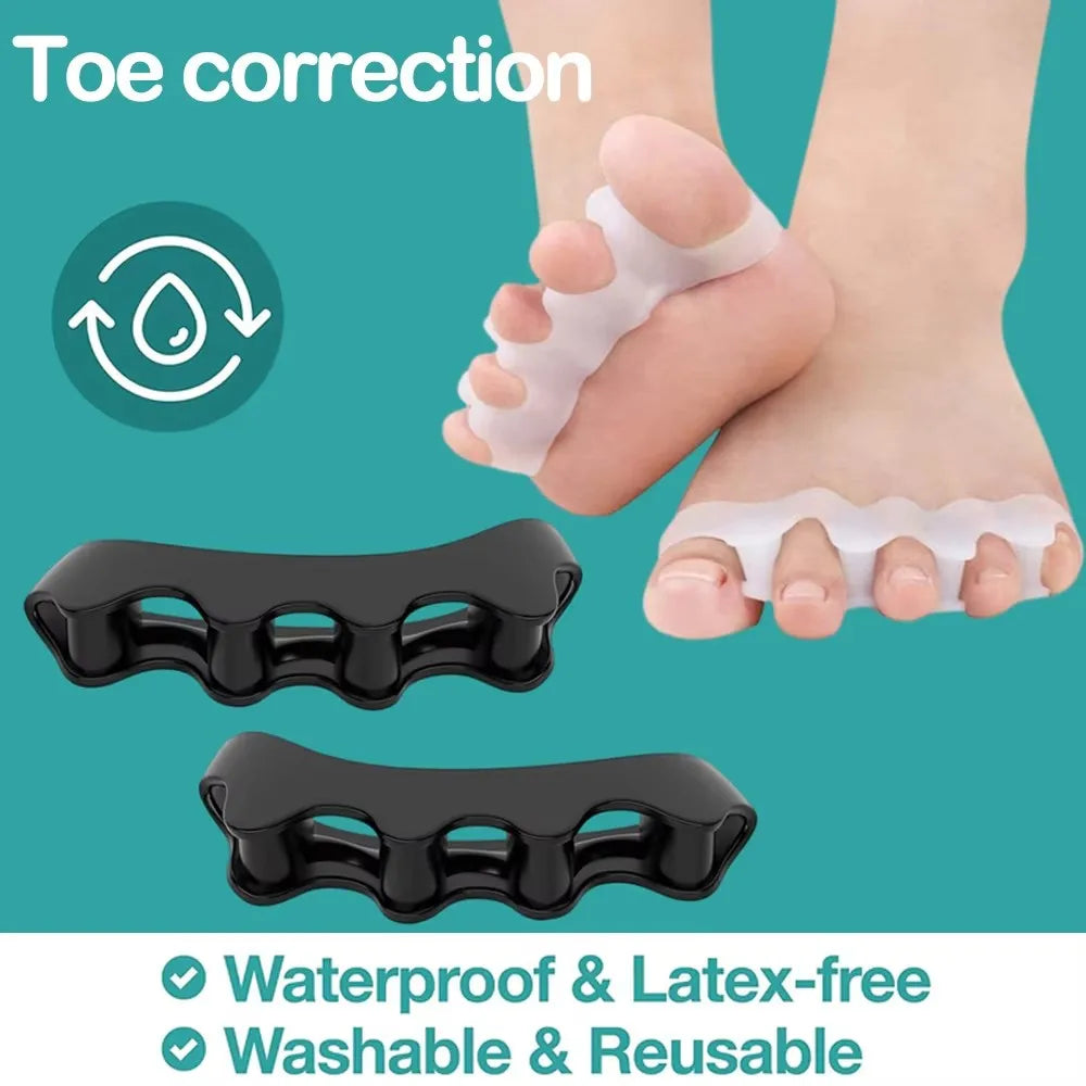 Soft Silicone Toe Separators – 1, 2 or 3 Pairs | RUZOFO Silicone Toe Separators HIP