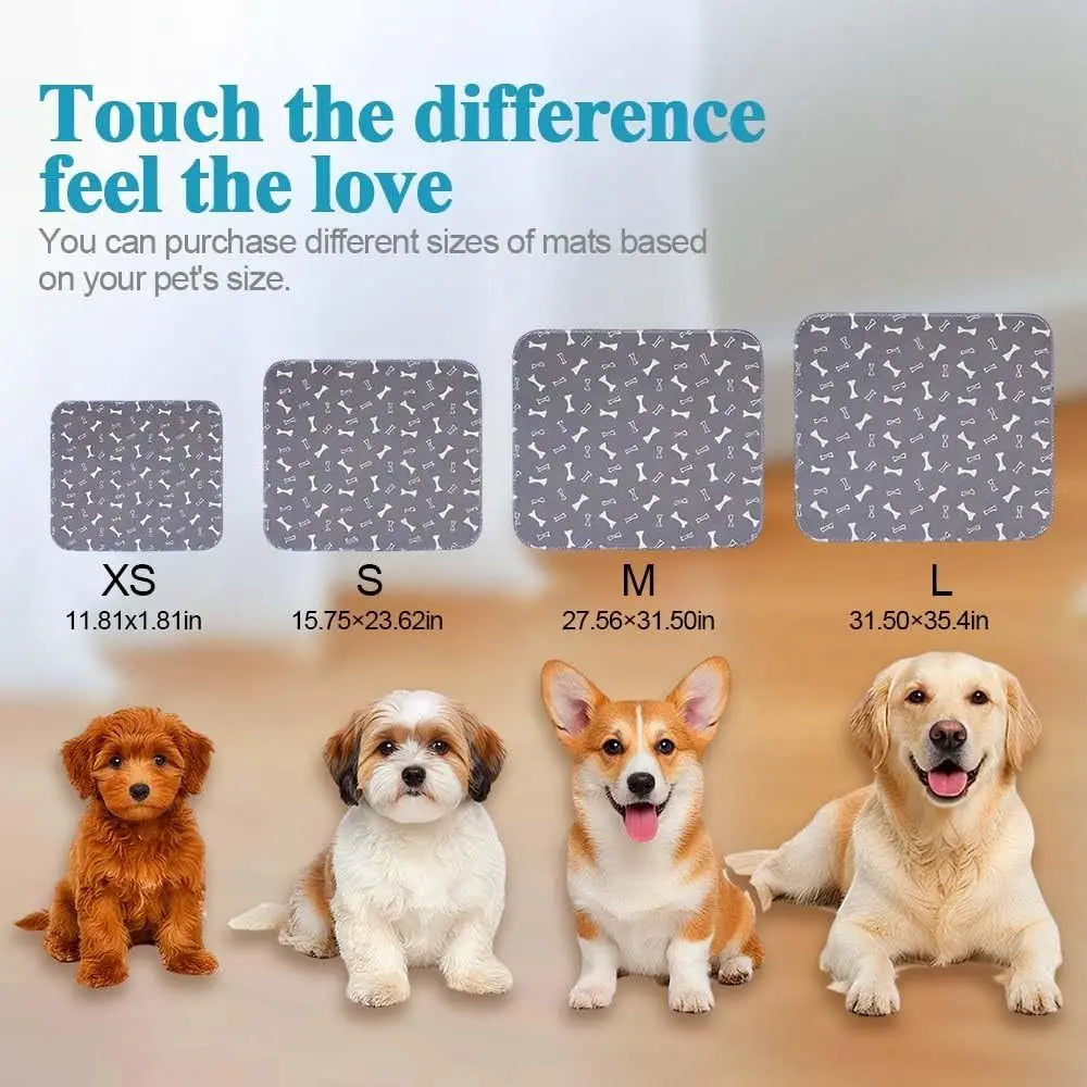 Washable Reusable Puppy Pee Pad – Anti-Slip & Waterproof Puppy Training Pad HIP