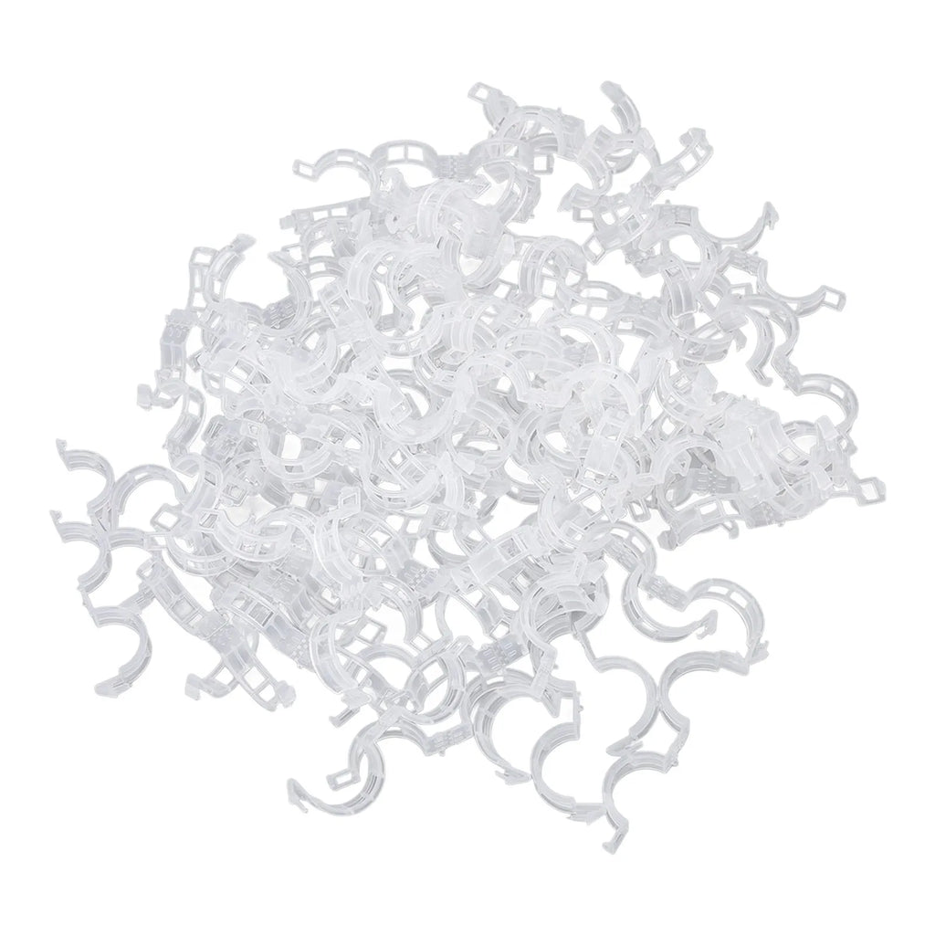 300PCS Plastic Tomato Clips Good Fixation Support Reusable Plant Support Clips for Various Vegetables Flowers Tomato Clips HIP 300PCS