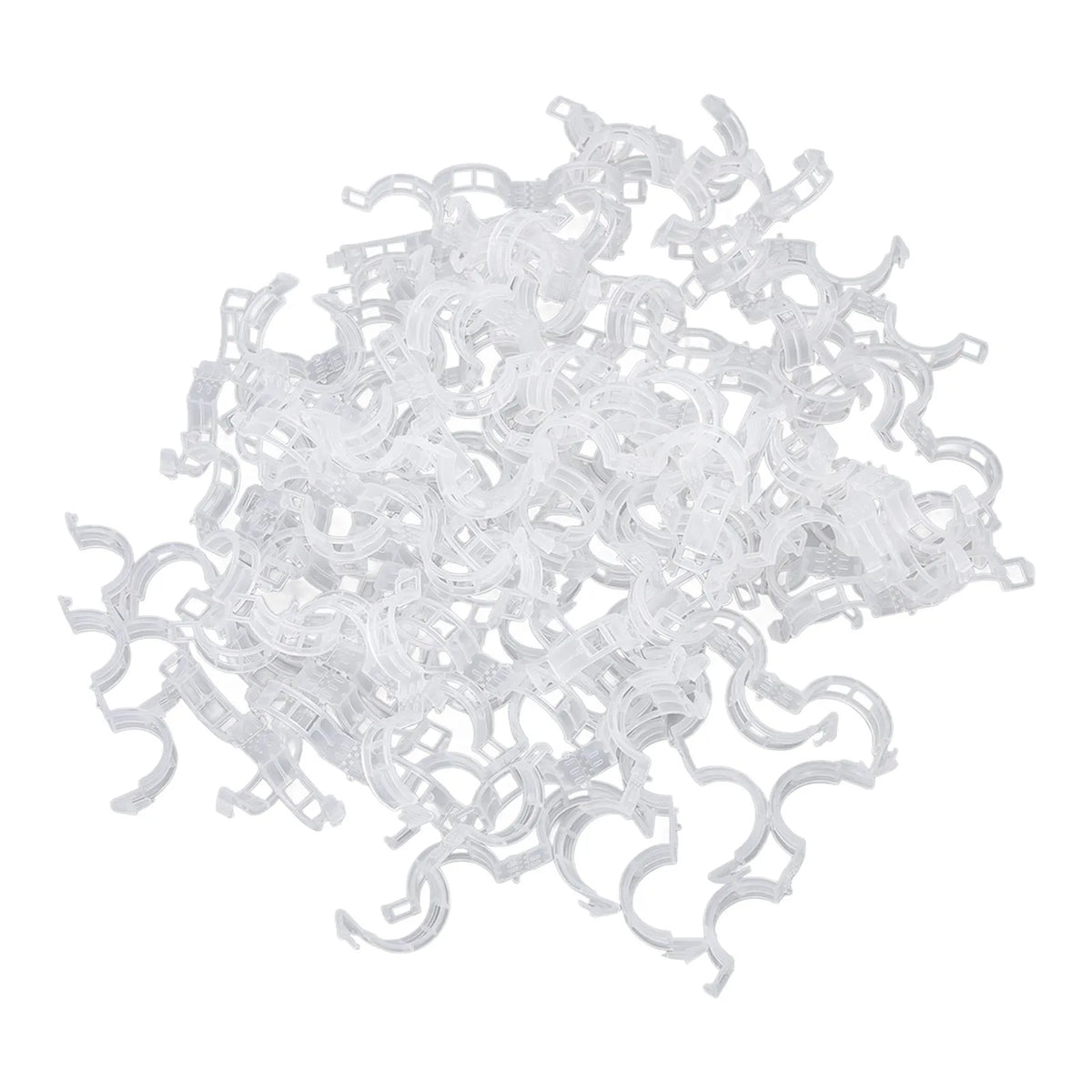300PCS Plastic Tomato Clips Good Fixation Support Reusable Plant Support Clips for Various Vegetables Flowers Tomato Clips HIP 300PCS