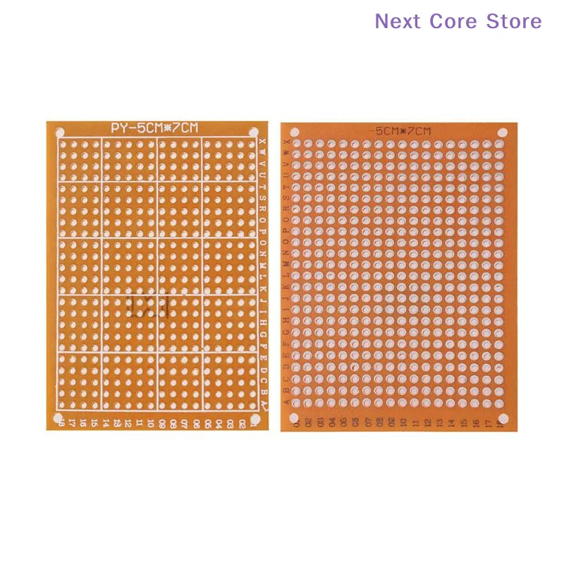 10-Piece PCB Perfboard Prototype Kit – 5×7cm, 432 Holes PCB Prototype Board HIP