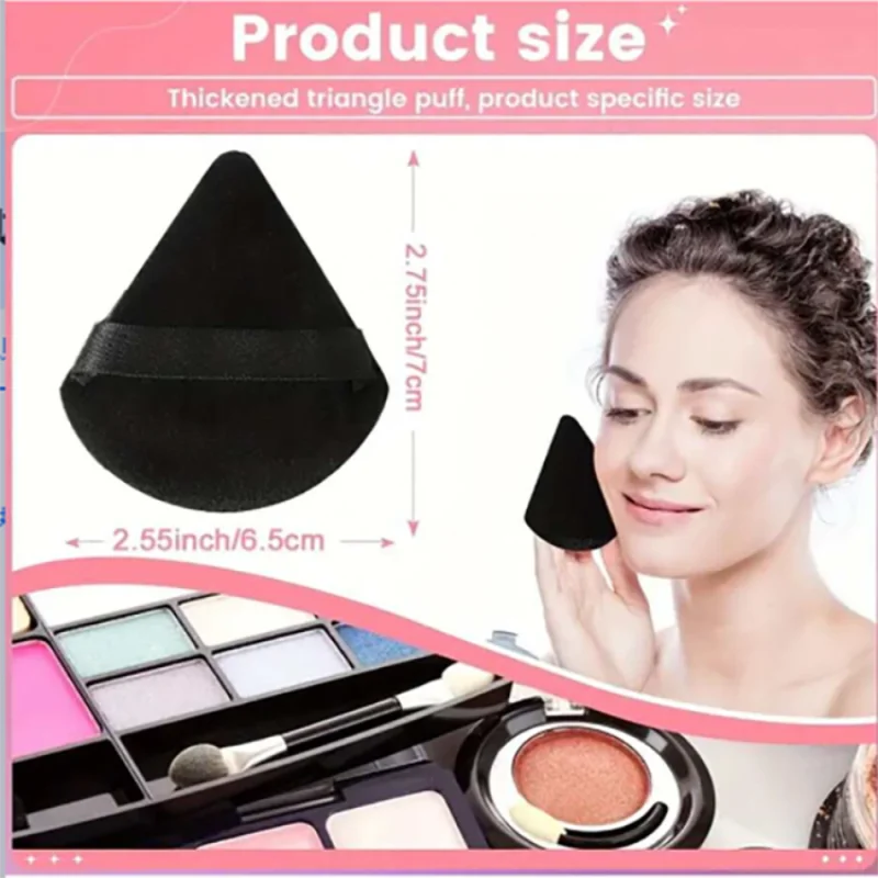 5-Pack Velvet Triangle Makeup Sponges & Powder Puffs | HIP Makeup Powder Puff HIP