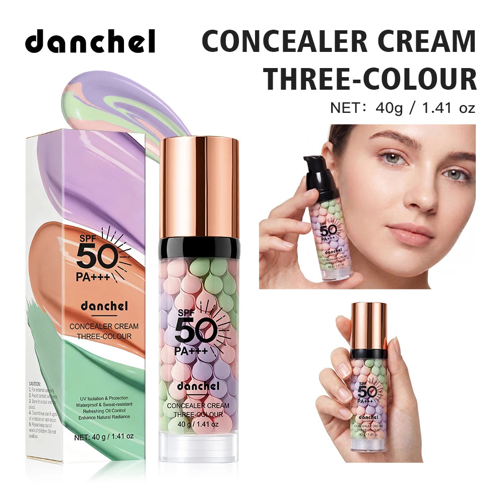 SPF 50 Primer for Face Before Makeup Sun 3 In 1 Color Corrector Face Primer Oil Control & Moisturizing Skin Tone Correcting HIP 1pc