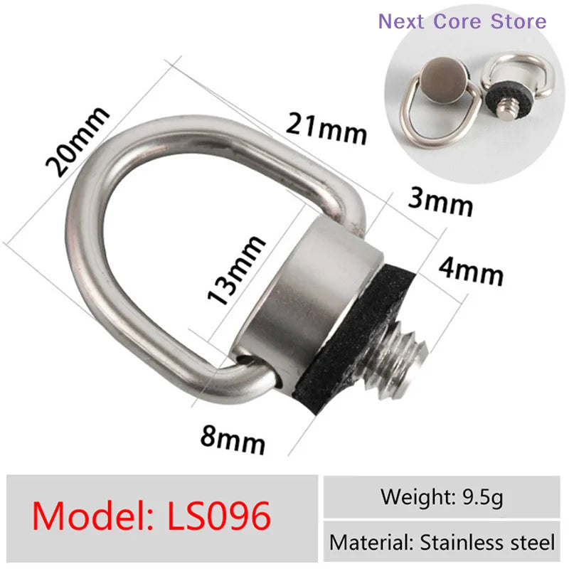 1/4" D-Ring Camera Strap Screw Mount & Quick Release Adapter Camera Screw Adapter HIP Default Title