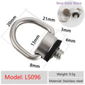 1/4" D-Ring Camera Strap Screw Mount & Quick Release Adapter Camera Screw Adapter HIP Default Title
