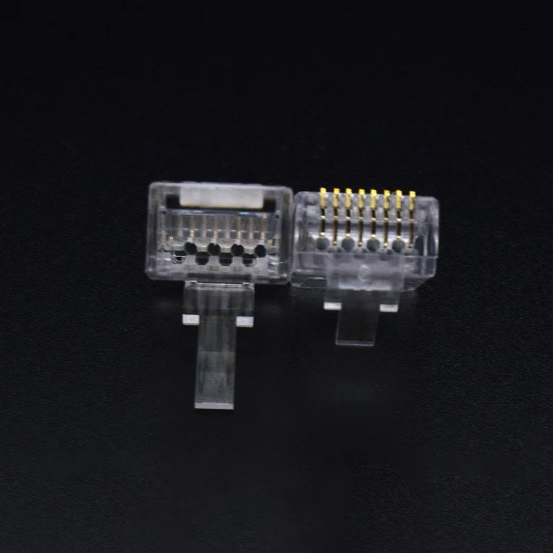 RJ45 Cat6/Cat6e Gold-Plated Network Connector Plugs 20/50/100pk Network Connector Plug HIP
