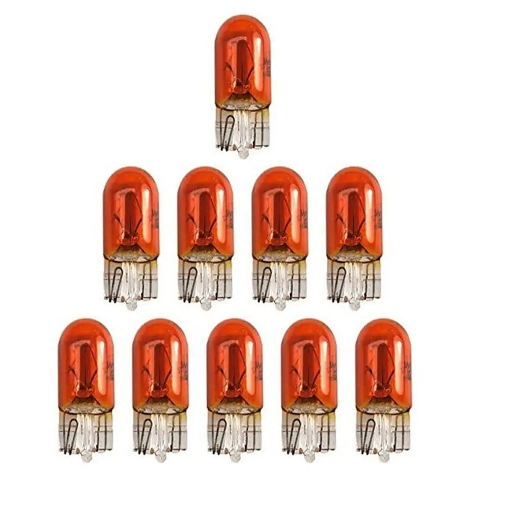 50-Pack 12V 3W Amber LED Bulbs – T10 W5W 501 Car Lights Automotive LED Bulbs HIP