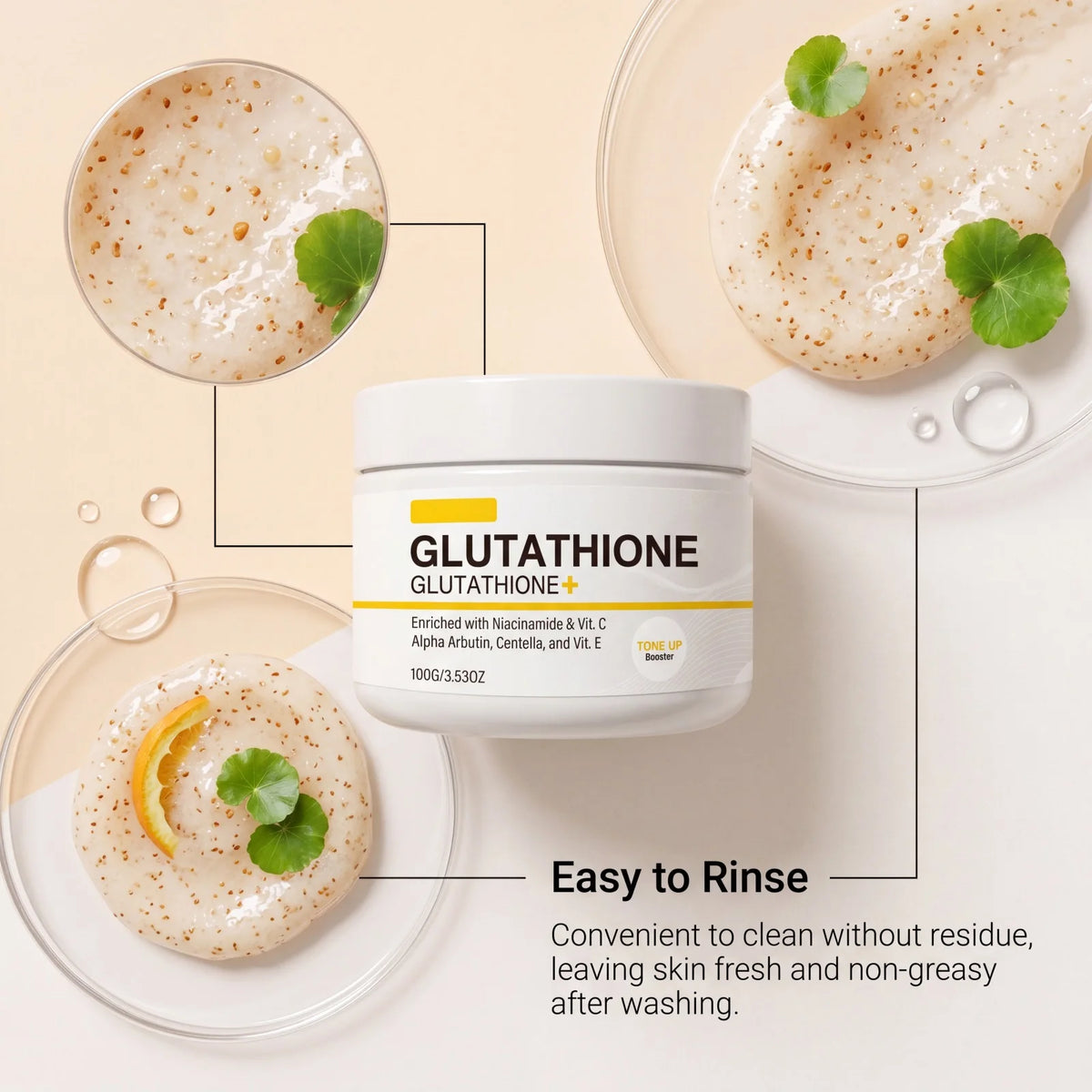 Glutathione Brightening Cream – Niacinamide, Vitamin C, Arbutin Brightening Face Cream HIP