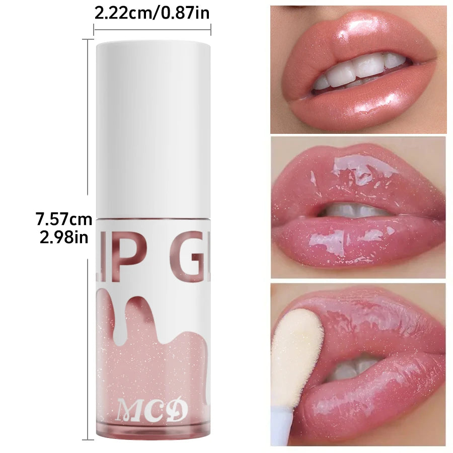 Glitter shimmer Sexy Lip Oil Hydrating Plumping Lip Coat For Lipstick Lipgloss Tinted Lip Plumper Serum Lips Glow Oil Treatment HIP