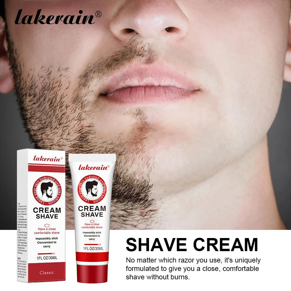 30g Moisturizing Mens Shaving Cream Soft Beard Reduce Friction Comfortable Shave Cream for Man Beard Shaving Foam HIP