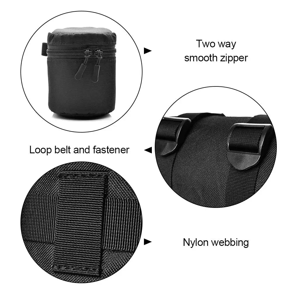 DITIPOO Waterproof Padded Camera Lens Bag – DSLR Pouch Camera Lens Bag HIP