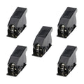 5-Pack Toggle Switch Safety Flip Cover Guards – 12mm Black Toggle Switch Guard HIP Black