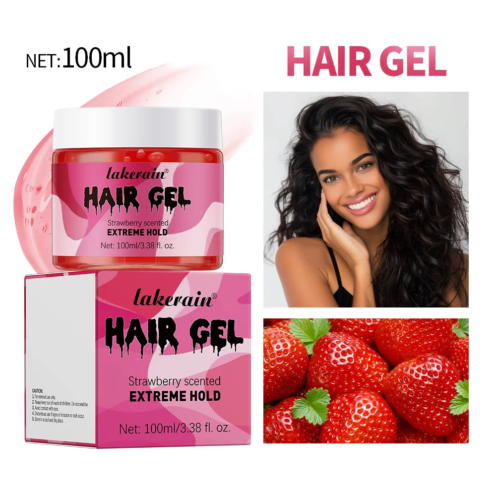 Edge Control Hair Styling Cream For Men Anti Frizz Moisturizing Non Sticky Curl Defining Smoothing Hair Wax For Hairline Edge HIP 1pc